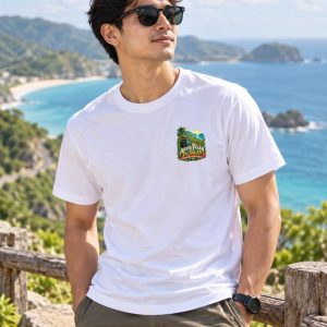 Dorai “Akhir Pekan di Jalan” Adventure Backprint T-Shirt – White-3