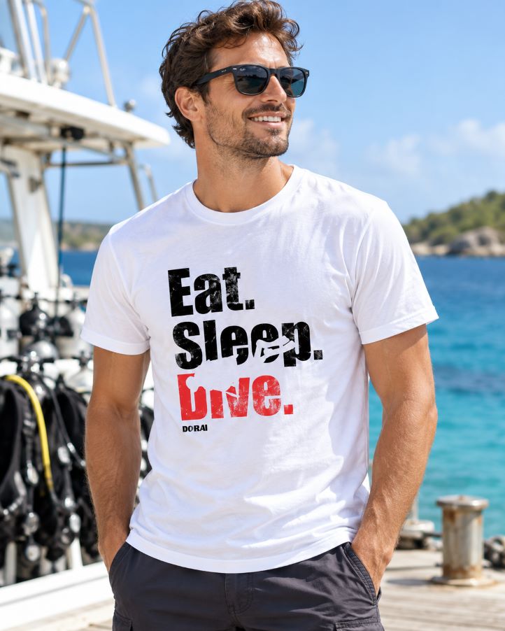Dorai “Eat. Sleep. Dive.” Scuba T-Shirt (3)