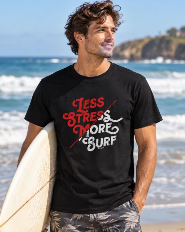 Dorai “Less Stress More Surf” T-Shirt (3)