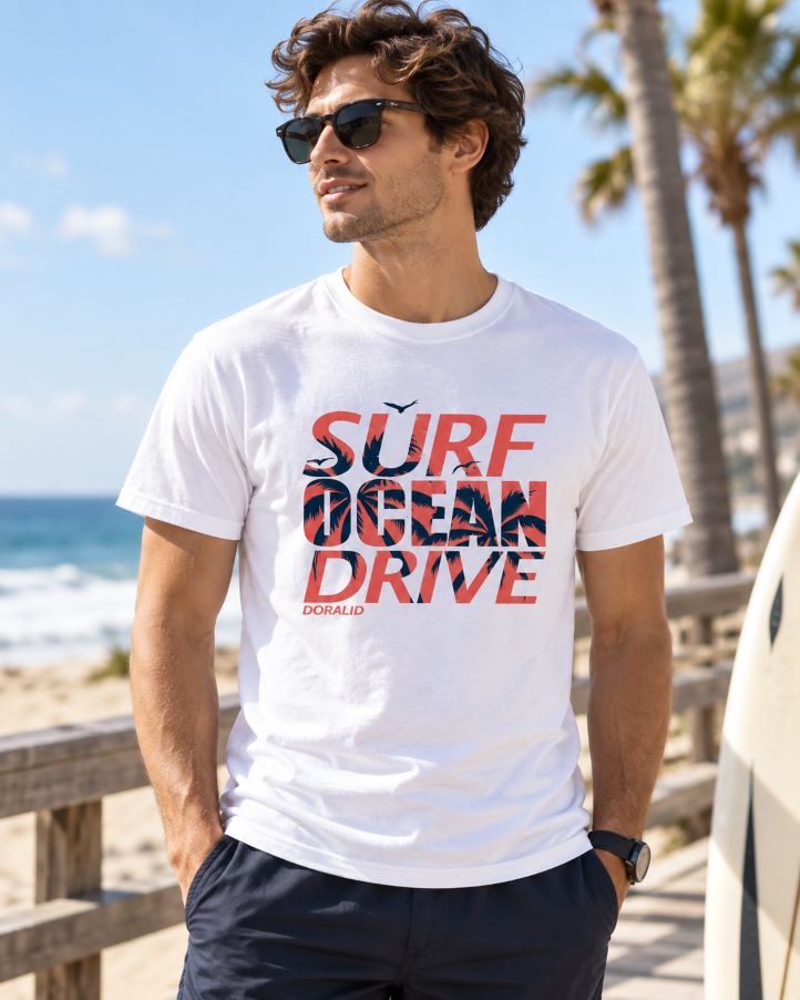 Dorai “Surf Ocean Drive” Coastal T-Shirt (3)