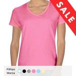 Kaos V-Neck Wanita - RedMango