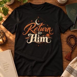 “Return to Him” Islamic Reminder T-Shirt (2)