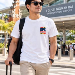 Alternative view of Airport.id “DPS Ngurah Rai Bali” Backprint T-Shirt