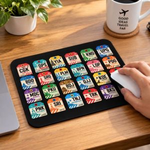 Airport.id “Indonesia Airport Codes” Aviation Mousepad