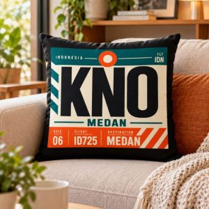 Airport.id “KNO Medan” Airport Code Cushion
