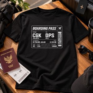 Airport.id “Si Paling Jalan – CGK to DPS” Boarding Pass T-Shirt