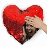 Bantal Sequin Ajaib Hati