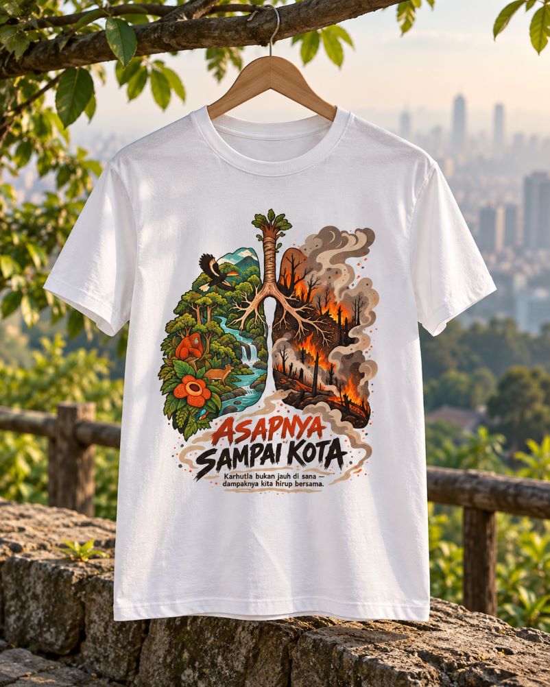 Kaos Asapnya Sampai Kota