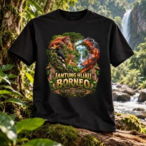 Kaos Jantung Hijau Borneo – Jaga Rimba, Jaga Kehidupan