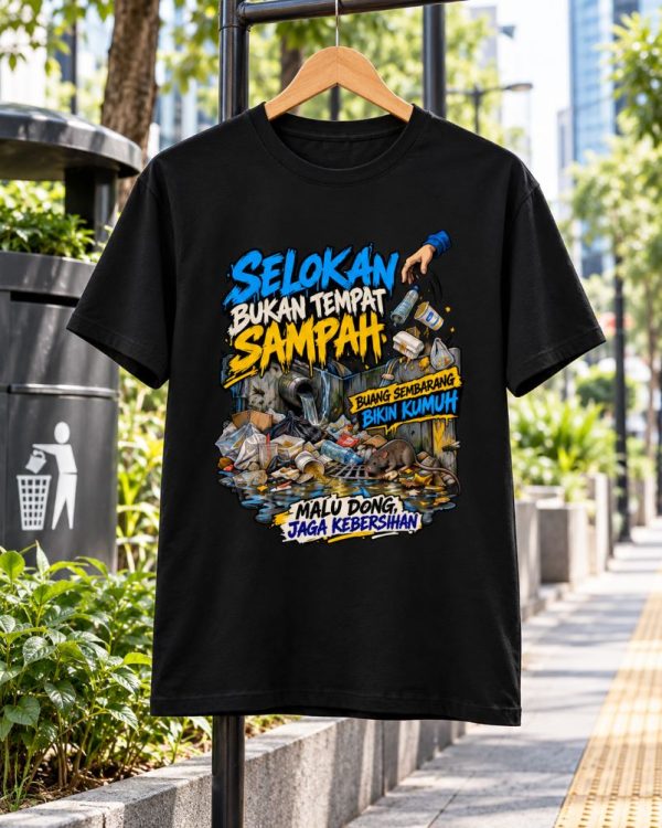 Kaos Selokan Bukan Tempat Sampah