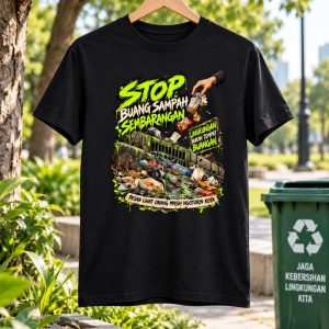 Kaos Stop Buang Sampah Sembarangan