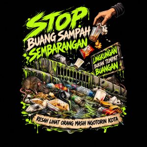 Alternative view of Kaos Stop Buang Sampah Sembarangan