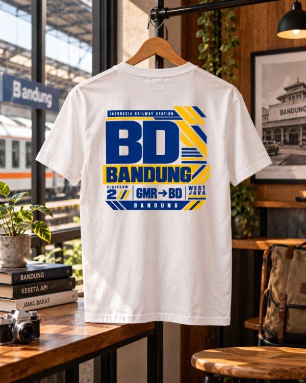 Kereta.id “BD Bandung” Railway Backprint T-Shirt