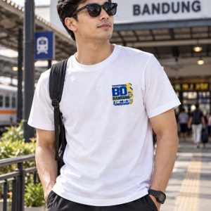 Alternative view of Kereta.id “BD Bandung” Railway Backprint T-Shirt