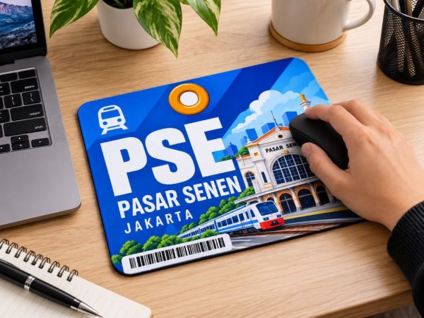 Kereta.id “PSE Pasar Senen Jakarta” Railway Mousepad