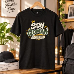 “Stay Qomah” Islamic Lifestyle T-Shirt – Black